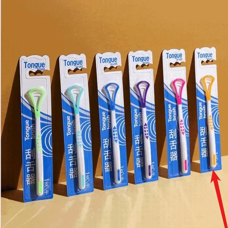 1Pc Tongue Scrape Tongue Brush for Oral Care Bad Breath Remove Keep Fresh Breath Silicone Tongue Cleaner Raspador De Lenguas New