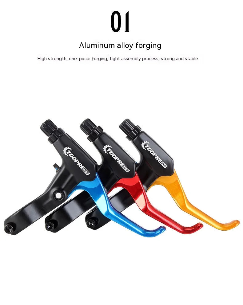 1 Pair Super Iight Aluminum Alloy Mountain Bike Brake Lever With Bell V-Brake Bicycle Parts Bicycle Accessories