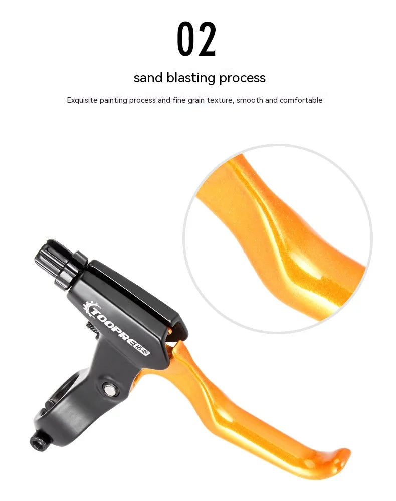 1 Pair Super Iight Aluminum Alloy Mountain Bike Brake Lever With Bell V-Brake Bicycle Parts Bicycle Accessories