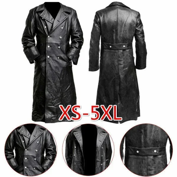 1Leather Jacket Men Winter Fleece Motorcycle Faux Leather Jacket Removable Fur Collar Windbreaker Ropa De Hombre Slim Coat