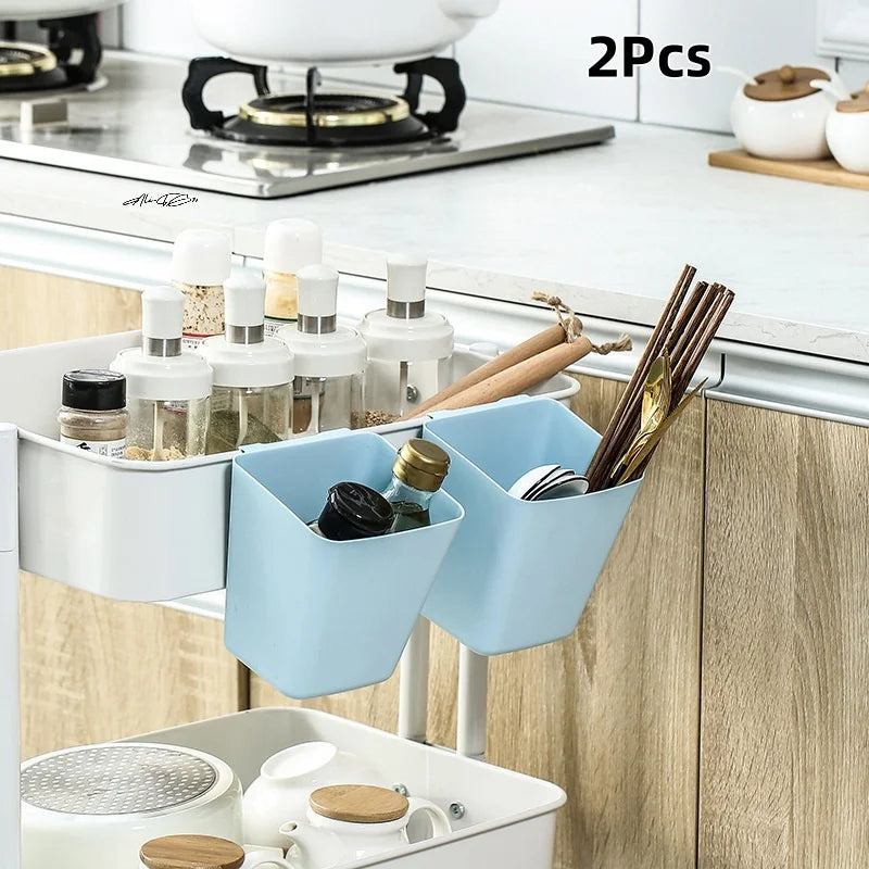 Office Wall Organizers with Hanging Cup Holders Rolling Cart Accessories Pen Holders & Storage Buckets for Desktop Space Saving