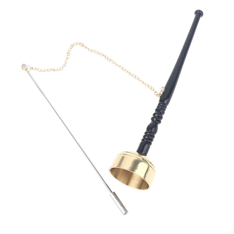 Buddhist Instruments Brass Instrument Buddha Chime Muti-Purpose Long Hand Bell For Yoga Meditation Chanting Temple Ritual