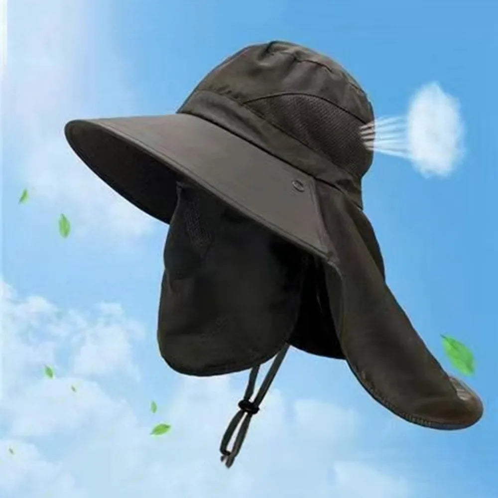 Fishing Caps Caps Mask Set Bucket Hat Sunscreen UV Protection Fisherman Hat Neck Headband Visor Sun Hat Outdoor