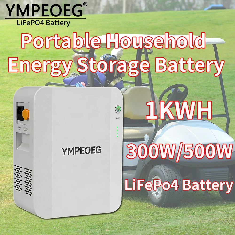 1Kwh Portable Power Station 300W 500W LiFePO4 Battery Pack 220V Emergency Energy Storage Camping RV Trip Power Bank