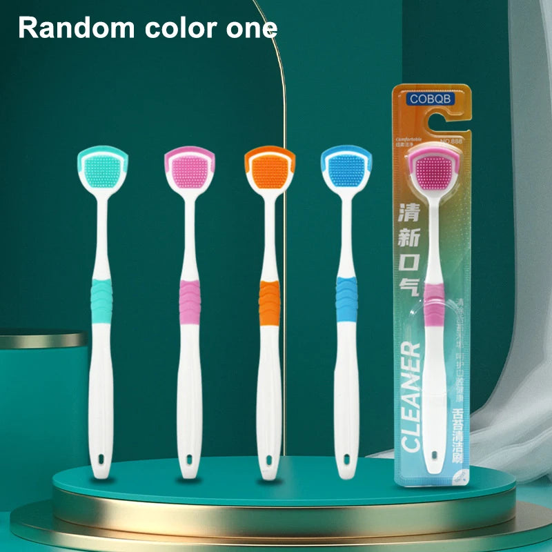 1pc Stainless Steel Tongue Scraper - Adult Oral Care Tool to Reduce Bad Breath, Effective Tongue Cleaner