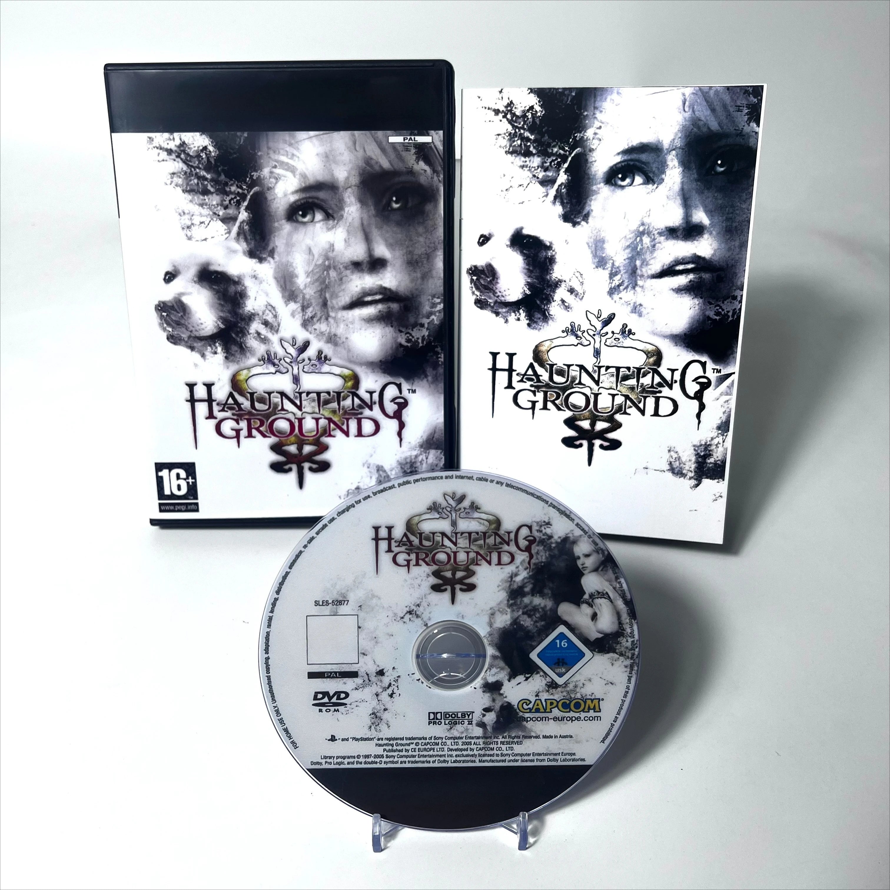PS 2 Haunting Ground With Manual Copy CD Disc Digital burning disc Retro Video Game For direct reading Unlock Console Station