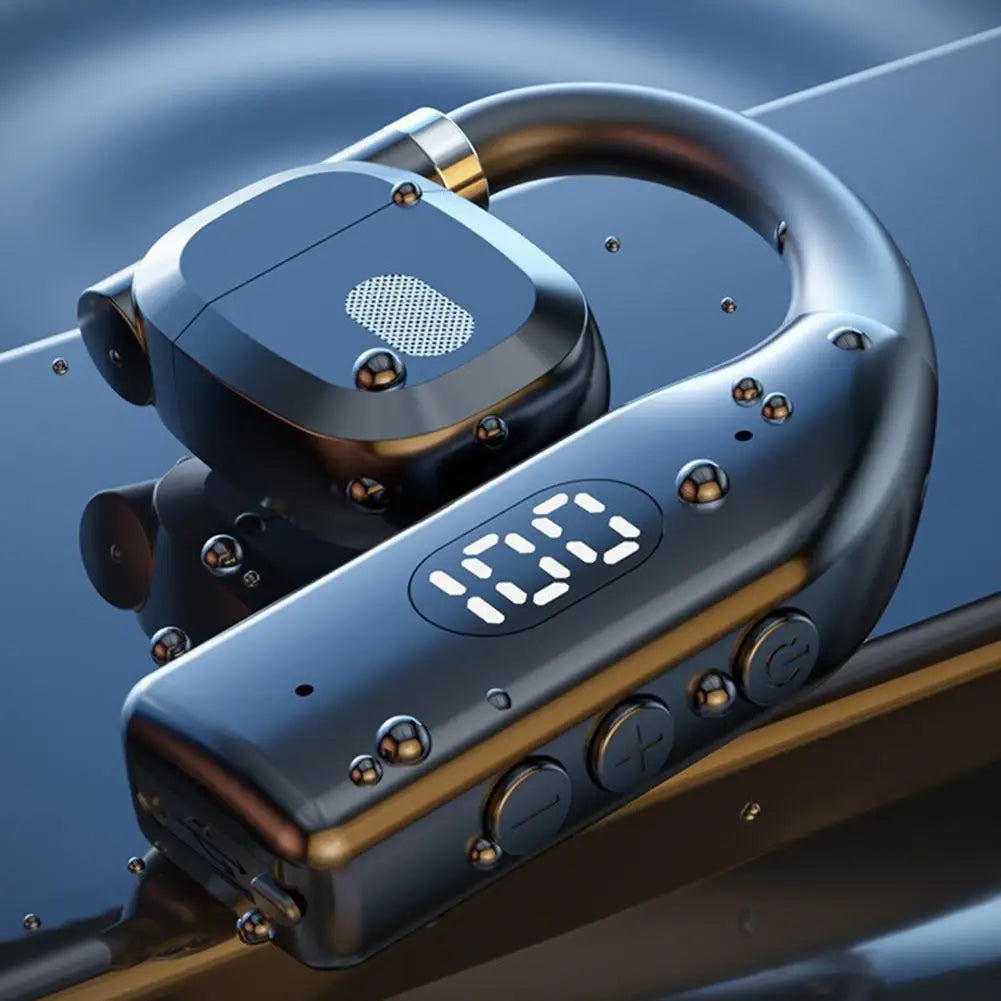 1-2Earhooks Wireless Bluetooth 5.4 Headphones Gaming Sports Headset HiFi Stereo Noise Reduction Earbuds Earphone With Microphone