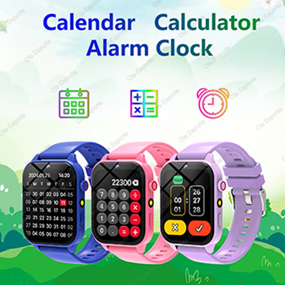 2025 New Smart Watch For Children HD Touch Screen Camera 18 Games Sleep Monitoring Alarm Clock Calculator Birthday Gift Boy Girl
