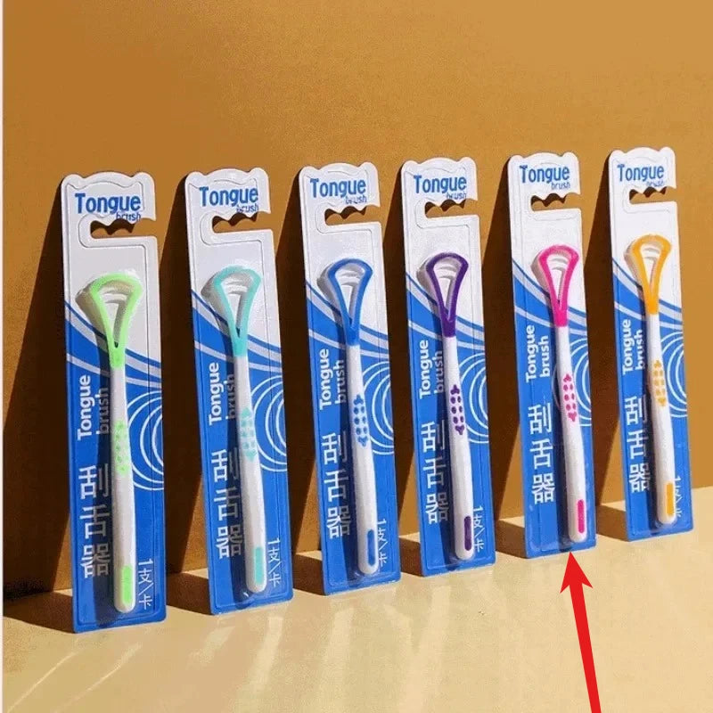 1Pc Tongue Scrape Tongue Brush for Oral Care Bad Breath Remove Keep Fresh Breath Silicone Tongue Cleaner Raspador De Lenguas New