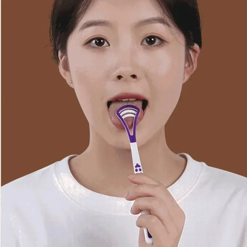 1Pc Tongue Scrape Tongue Brush for Oral Care Bad Breath Remove Keep Fresh Breath Silicone Tongue Cleaner Raspador De Lenguas New