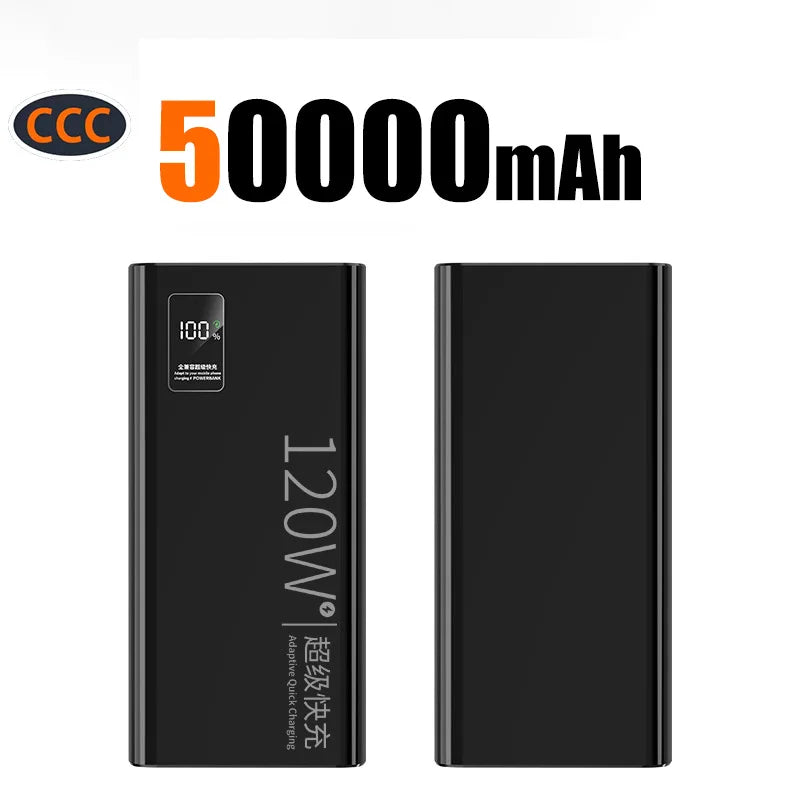 200000mAh Large-capacity Super-fast Charging Power Bank With Digital Display Portable Mobile Power Supply for All Phones
