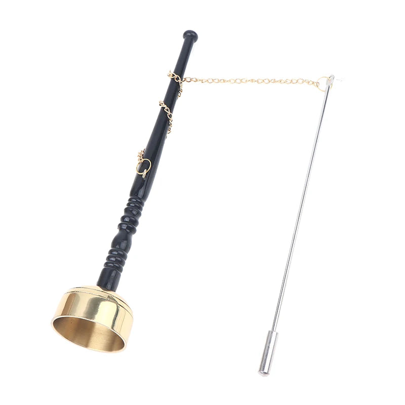 Buddhist Instruments Brass Instrument Buddha Chime Muti-Purpose Long Hand Bell For Yoga Meditation Chanting Temple Ritual