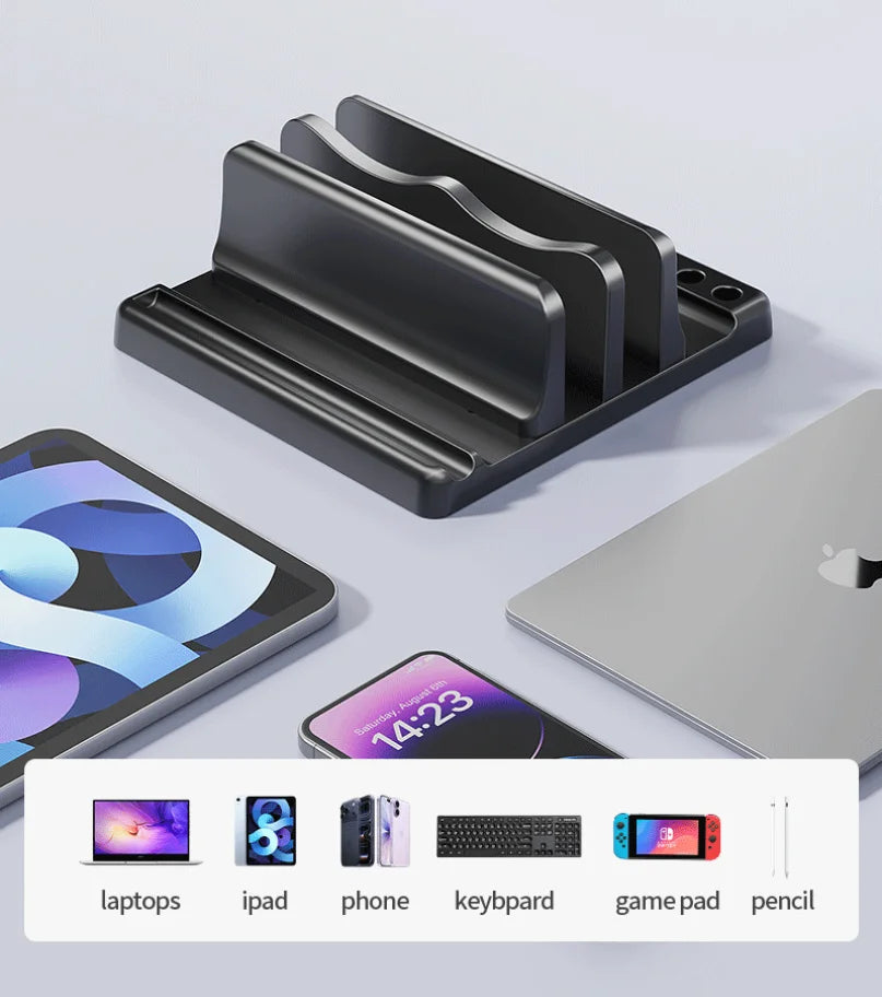 Office Laptop Stand Save Desktop Space Easy To Place Computer Accessories Scalable Width Office Desk Storage