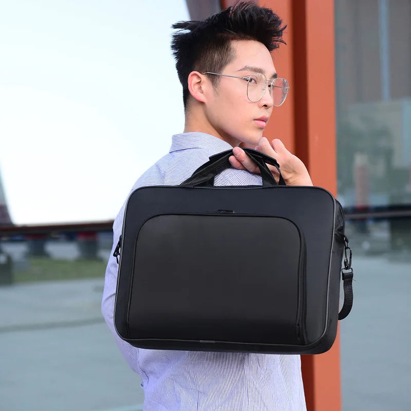 15.6/17inch Business Office Laptop Bag Large Capacity Handheld Shoulder Crossbody Bag for Men Executive Briefcase Hot Sale