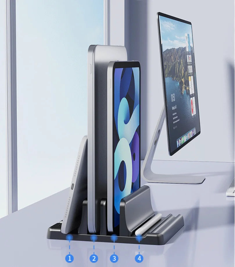 Office Laptop Stand Save Desktop Space Easy To Place Computer Accessories Scalable Width Office Desk Storage