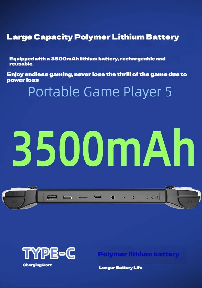 New PS5 7.0 Inch 64G Open Source System Dual Controller Handheld Game Console For PSP Street Fighter Competition