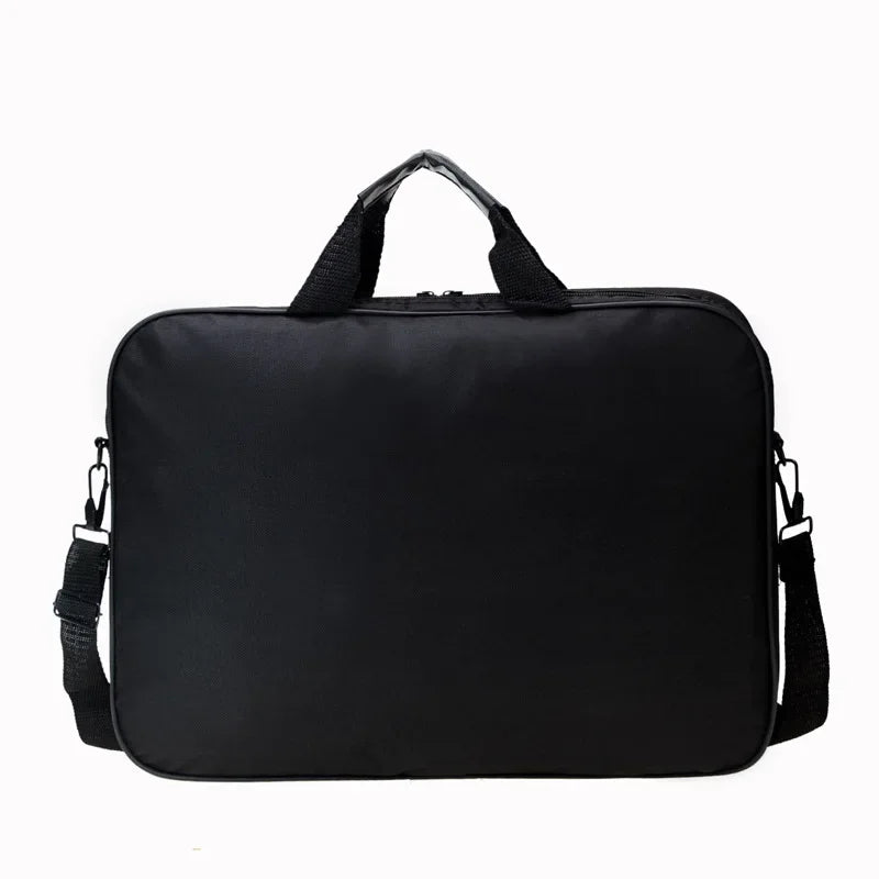 15.6 Inch 17 In Laptop Bag Business Portable Nylon Computer Handbags Laptop Shoulder Handbag Zipper Shoulder Simple Style