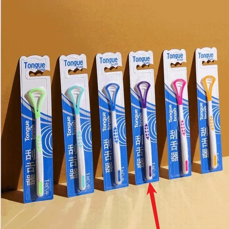 1Pc Tongue Scrape Tongue Brush for Oral Care Bad Breath Remove Keep Fresh Breath Silicone Tongue Cleaner Raspador De Lenguas New