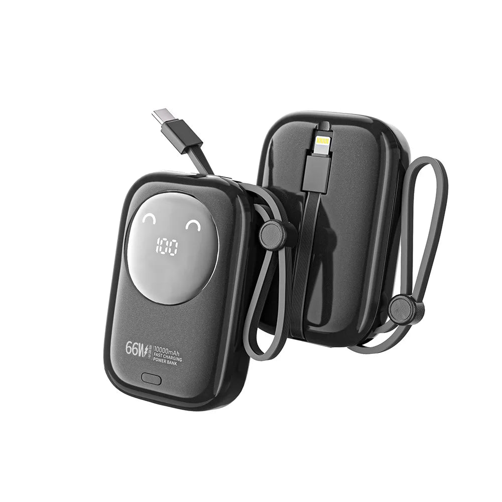 2025 New CCC Certified Power Bank – 22.5W Super Fast Charging with Built-in Cables 20000mAh  Charger Customizable R37C