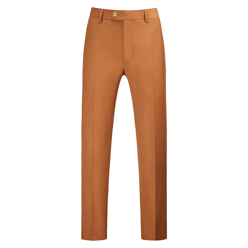 19 Colors Men Business Casual Suit Pants Formal Office Trousers Navy blue Purple Khaki Black Gray Classic Long Pants Plus Size